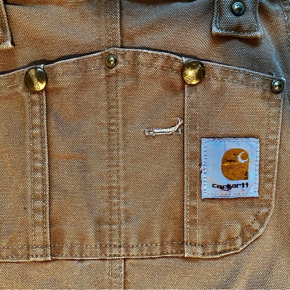 Carhartt Brown Duck Bib Overalls - Picture 2 of 6